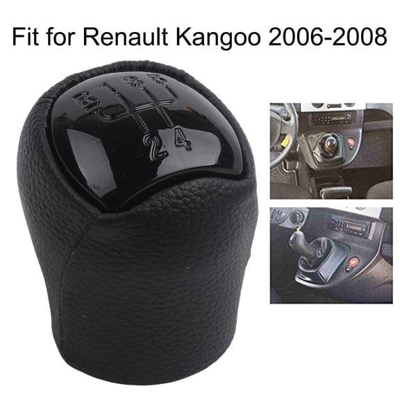 ZHIMAO Car 5 Speed For for Renault Shift Knob Manual Shift Lever Shifter Gaitor black letter