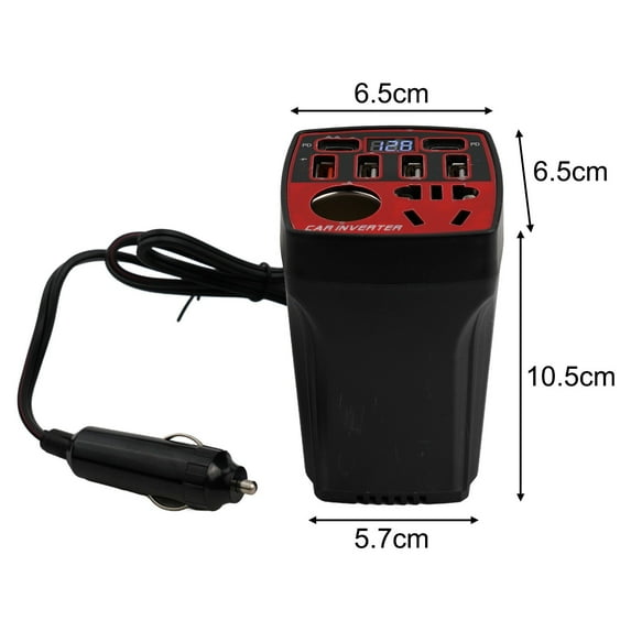 ZHIMAO Car Power Inverter 12V/24V TO 220V Converter USB PD Multi-function Charger Socket Fast Charger Car Power Converter A