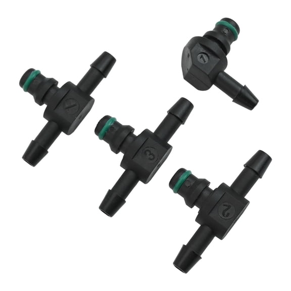 ZHIMAO Comprehensive 4 Piece Diesel Injector Return Connector Set Airtight Seal for Secure Connections in Various Applications