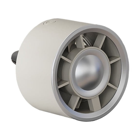 ZHIMAO Dazzling Car Mini Fan Car Air Conditioning Outlet Clip Electric RGB Light Fan Grey