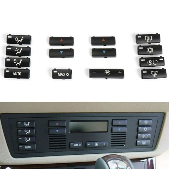 ZHIMAO Enhance Your Car's AC Control with Car Climate AC Control Panel Switch Buttons for BMW E39 E53 525i 530i 540i M5