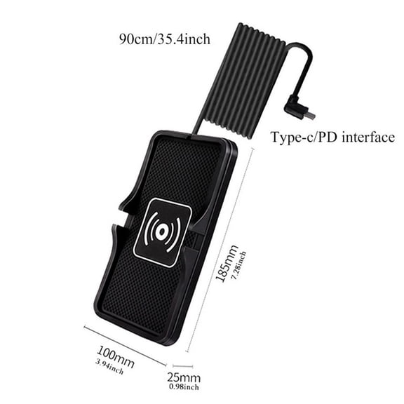 ZHIMAO Fast Wireless Phone Charger for Car Auto Fast Charging SUV Wireless Car Charge T-C