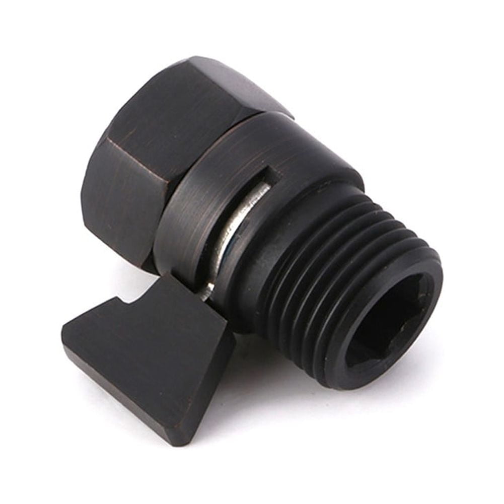 ZHIMAO Shut-OFF Valve Brass Black Home Solid Flow Quick Control Shut-OFF Valve Shower Head Water Saver G1/2 Bidet Sprayer Parts