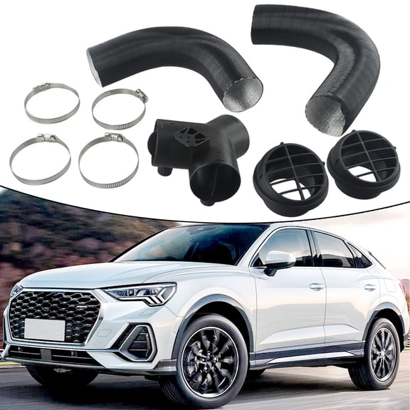 ZHIMAO Warm Air Flow Control 60mm Y Branch Ducting for Diesel Heaters including Vent Outlet & Hose Clamps Fits Systems