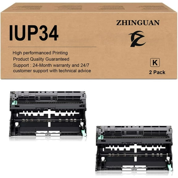 ZHINGUAN IUP-34 IUP34 IUP-37 IUP37 Imaging Drum Unit Works for Konica Minolta Bizhub 4000i 4020i 5000i 5020i (2-Pack)