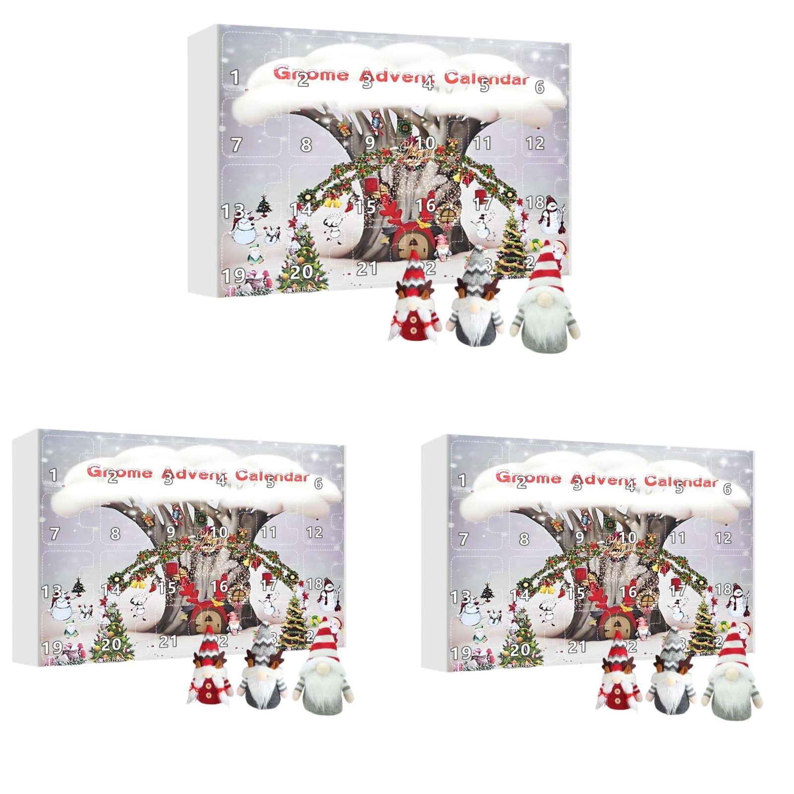 ZHISH 2024 Christmas Gnome Advent Calendar, 24 Day Christmas Advent ...