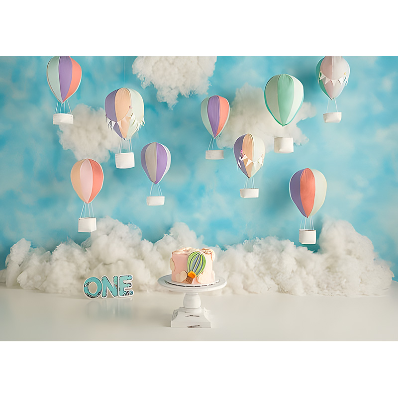 ZHISUXI Balloon First Birthday Party ration Photography Backdrops Props ...