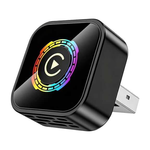 ZHIYA 2026 Wireless Adapter, Wireless CarPlay Adapter to Wireless for Apple CarPlay and Android Auto, Mini USB Design for Plug and Play Stable Connection,4 in 1 B