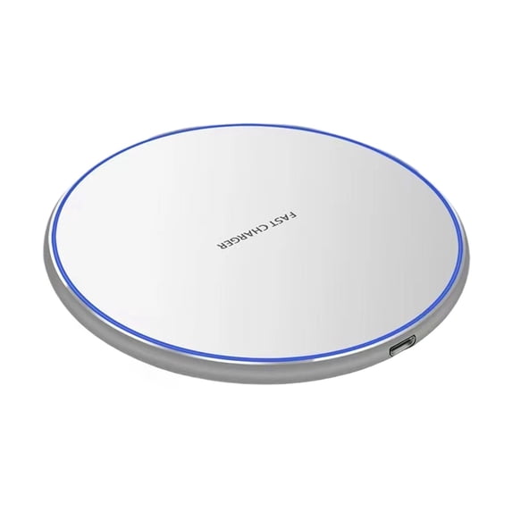 ZHIYA Fast Wireless Charger For All Phones Certified 10W Max Wireless Charging Pad With Type C Compatible With Android Devices,White