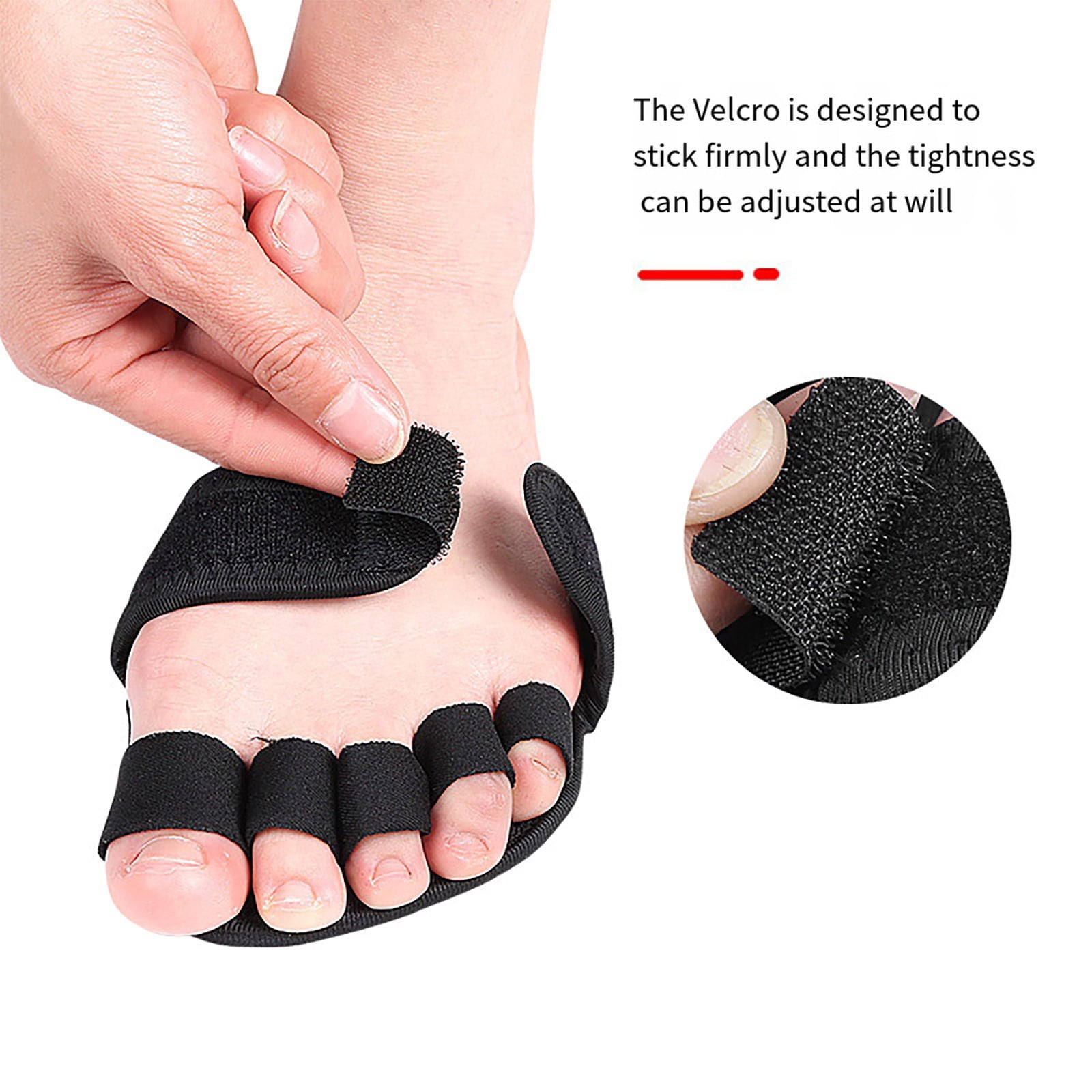 Craft Seperator ZHIYA Toe Straightener Splint Pads Five Finger Half Toe Socks for Yoga ...