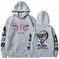thumbnail image 1 of ZHIYAN Akaza Demon Slayer Hoodie - Unisex Merch Oversized Soft Cotton Graphic Casual Fall Winter Streetwear,XL,grey, 1 of 6