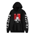 thumbnail image 1 of ZHIYAN Chainsaw Man Anime Inspired Fleece Lined Hoodie - Unisex Graphic Oversized Fall & Winter,XS,black1, 1 of 5