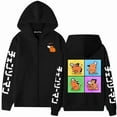 thumbnail image 1 of ZHIYAN Chainsaw Man Pochita Anime Inspired Graphic Hoodie - Unisex Fleece Lined Oversized Zipper Fall & Winter,L,Black3, 1 of 5
