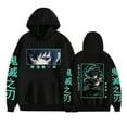 thumbnail image 1 of ZHIYAN Demon Slayer Muichiro Tokito Hoodie - Unisex Harajuku Street Anime Pullover,3XL,Black2, 1 of 6