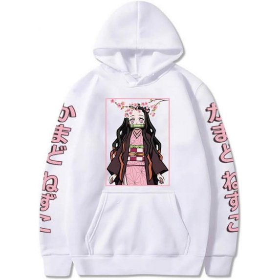 ZHIYAN Kamado Nezuko Hoodie Print Sweatshirt Unisex Casual Wear Pullover