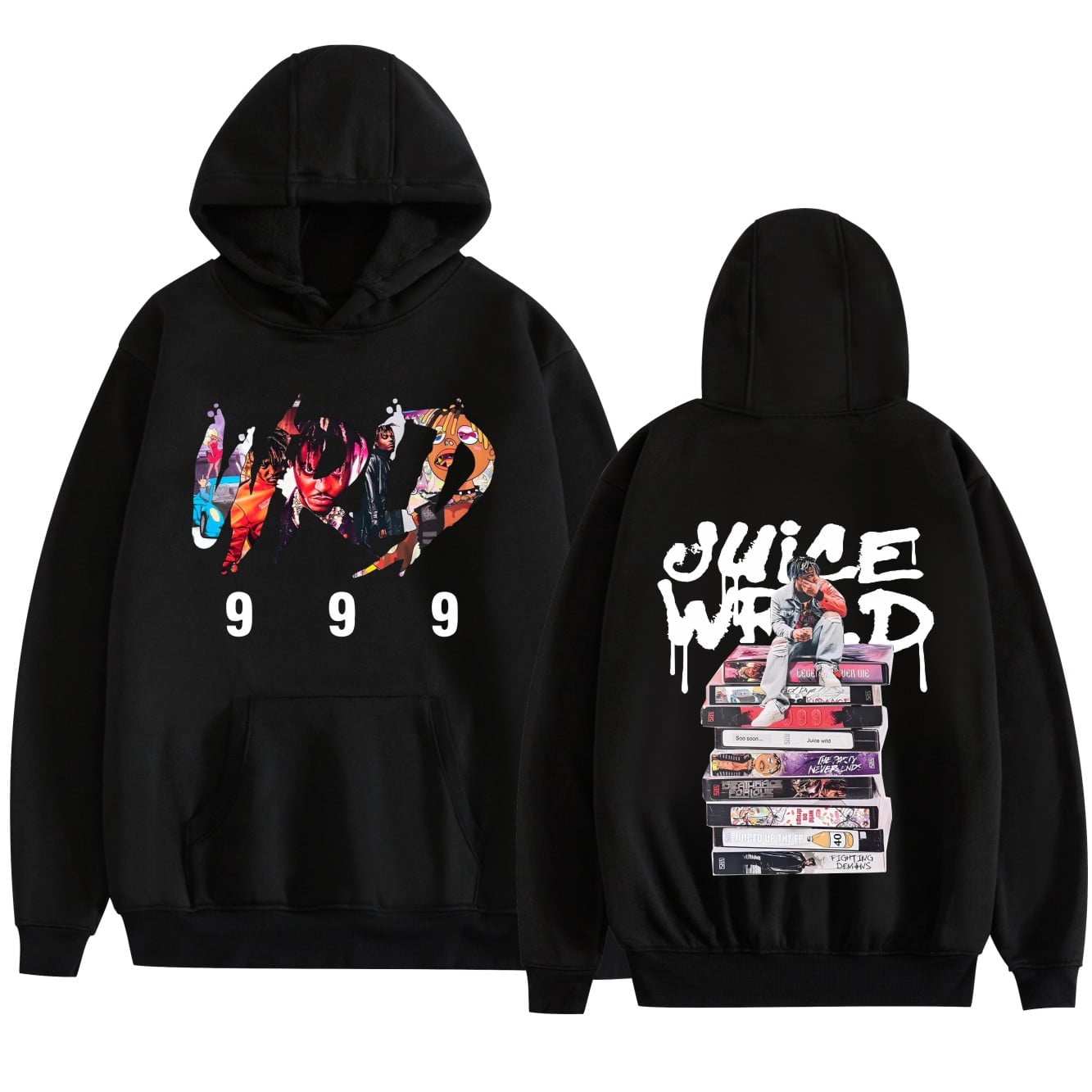 ZHIYAN New Juice Hoodie Wrld 999 Hip Hop Street Pullover Rapper Casual ...