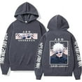 thumbnail image 1 of ZHIYAN Satoru Gojo Graphic Hoodies Oversized Harajuku Streetwear Long Sleeve Unisex Sudaderas,L,Gray, 1 of 7