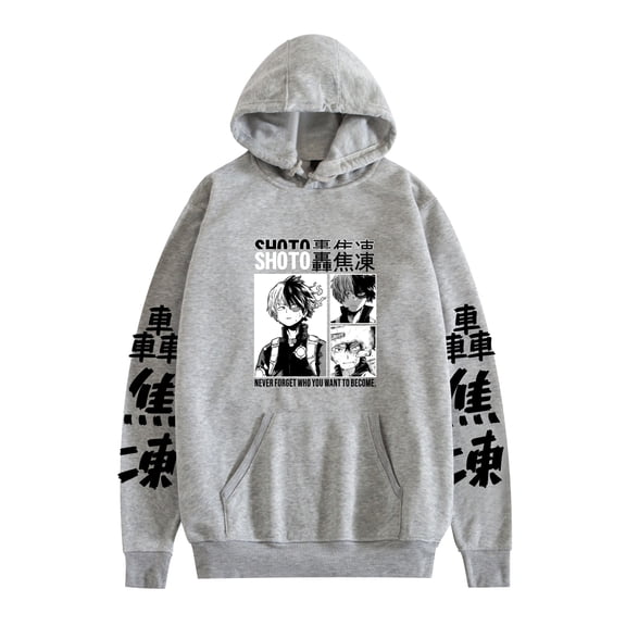 ZHIYAN  Unisex MHA Bakugou Katsuki Cosplay Hoodies Hero Academia Sweatshirt Pocket Pullover Tops,M,Black