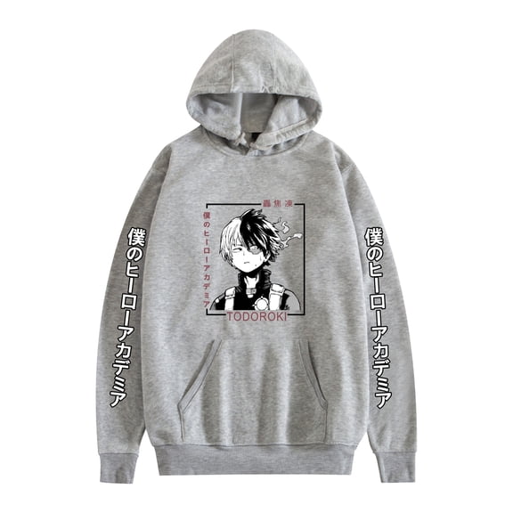 ZHIYAN  Unisex MHA Bakugou Katsuki Cosplay Hoodies Hero Academia Sweatshirt Pocket Pullover Tops,M,Black