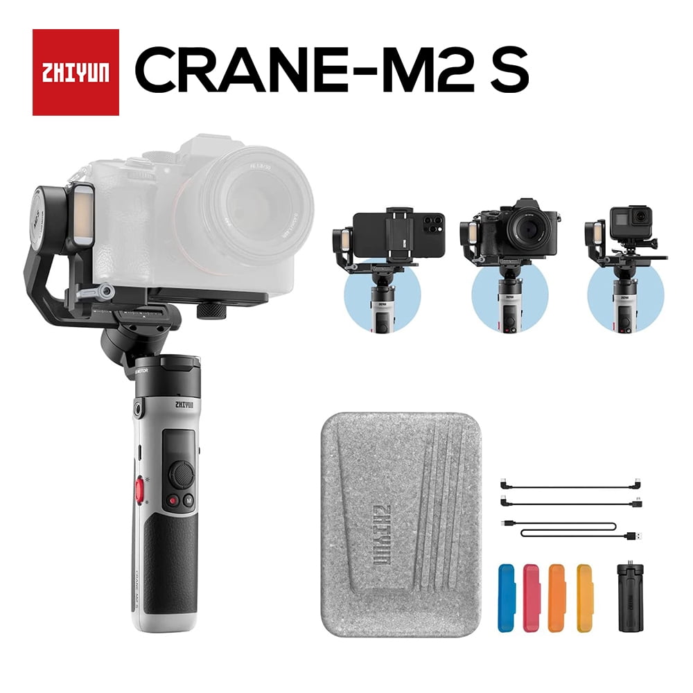 Free Shipping! ZHIYUN CRANE M2S [Official]3-Axis Mirrorless