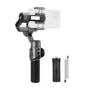 ZHIYUN SMOOTH-5S Portable 3-Axis Handheld Gimbal Stabilizer - Anti-shake, Built-in LED Fill Light, Includes Mini Tripod, Max. 300g Payload, Compatible with iPhone 14/13/12/11 and Android S