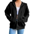 ZHIZAIHU Oversized Long Sleeve Jackets for Women Zip Up Hoodie