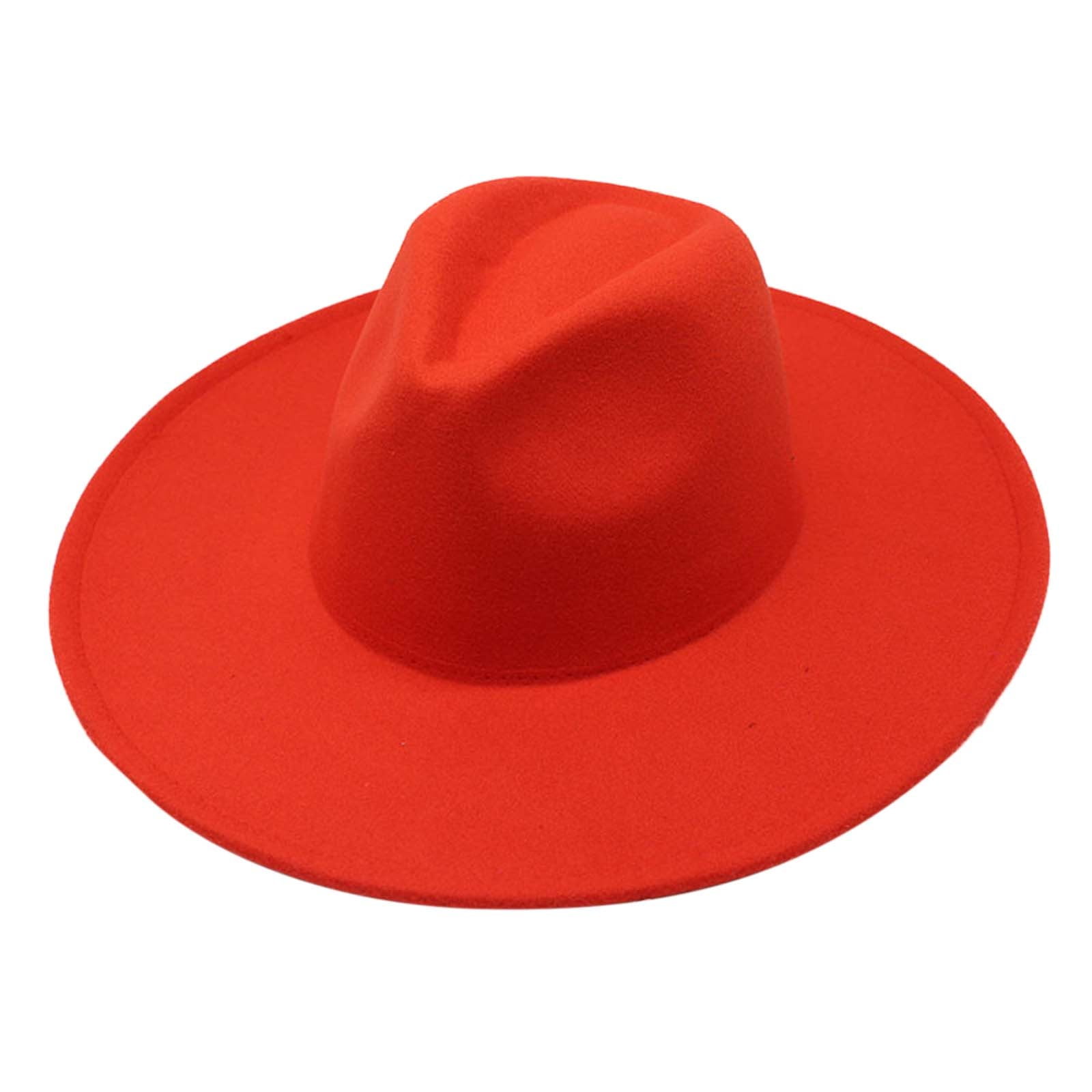 ZHIZAIHU Solid Color Cowboy Hats for Men And Women Wide Brim Western