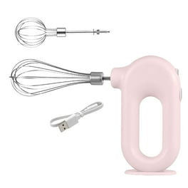 Electric Beater Home Baking Tool Mini Hand Held New Batter Cake Mixer Pink And White Plastic White Walmart