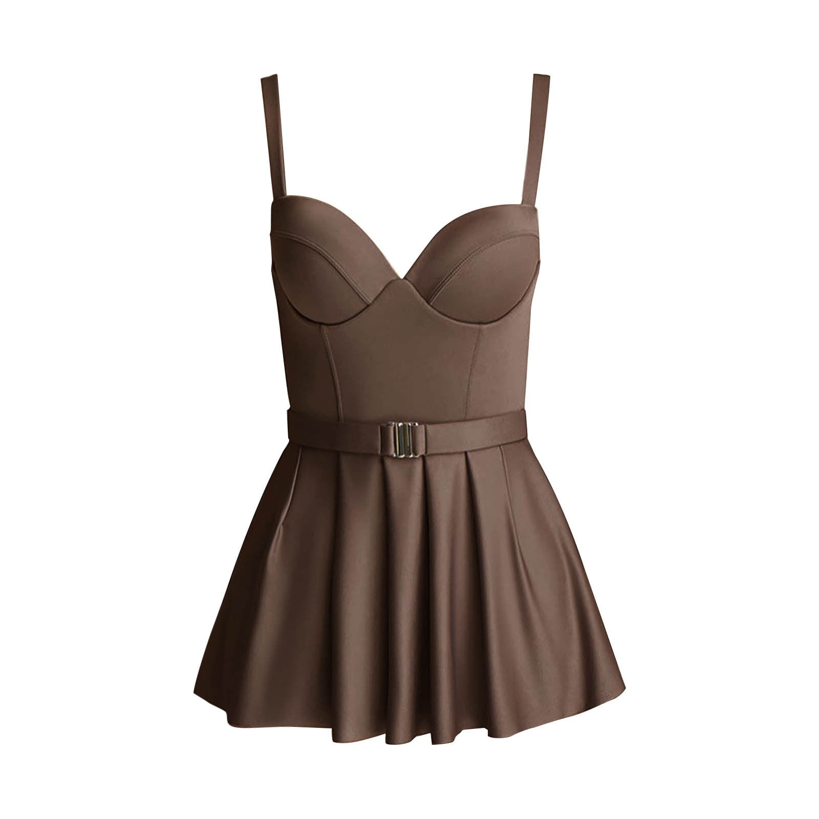 ZHIZAIHU Womens One Piece Swimsuits Tankini Swimwear Tummy Control V