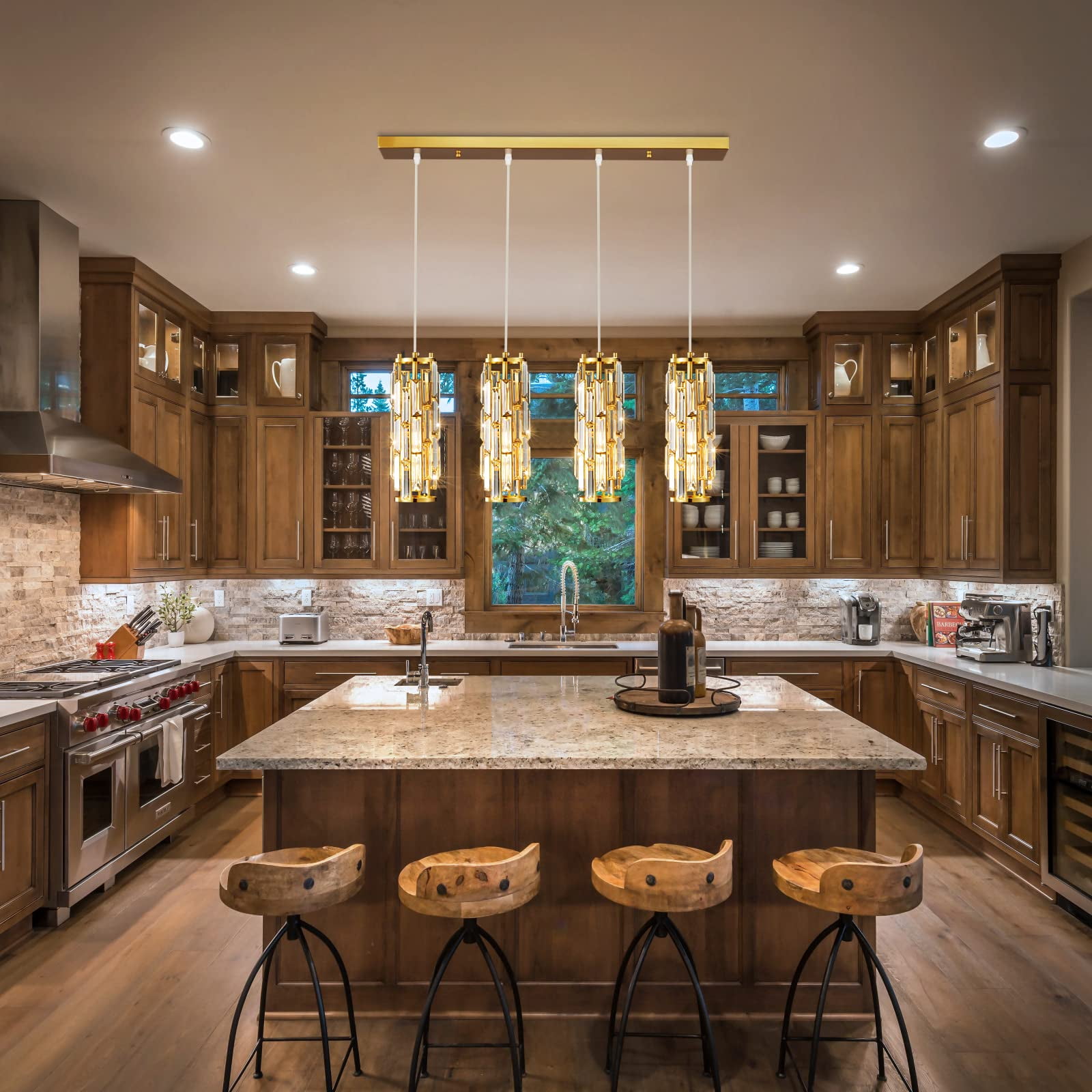 Mini gold pendant sale light