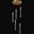 thumbnail image 1 of ZHLWIN 5-Light Modern Light Fixture Kitchen Island Pendant Light Dimmable LED Gold Brass Finish Mini Pendant Lighting Dinning Room Living Room Kitchen Pendant Lights, 1 of 6