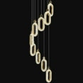 thumbnail image 1 of ZHLWIN 9 Light Modern Crystal Chandelier Dimmable LED Gold Spiral Foyer Chandeliers Entryway High Ceiling Pendant Lights Living Room Lobby Staircase Chandeliers, 1 of 6