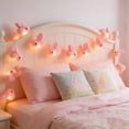 thumbnail image 1 of ZHMRFG 118.1In Easter Bunny String Light Pink Plastic Bunny & Carrot Shape Ambient Glow Sturdy Reusable No Wire Decor Party Favors For Terrace Balcony Camping Family Party Easter Holiday Decoration, 1 of 9
