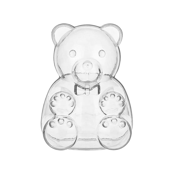 ZHMRFG 12PCS Valentine's Day Candy Containers, Clear Bear Shaped Storage Boxes, Large Capacity Decor for Birthday Parties Small Gifts Sweets Chocolates Presentation Home Party Favors Gift Packaging