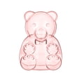 thumbnail image 1 of ZHMRFG 12PCS Valentine's Day Candy Containers, Clear Bear Shaped Storage Boxes, Large Capacity Decor for Birthday Parties Small Gifts Sweets Chocolates Presentation Home Party Favors Gift Packaging, 1 of 9