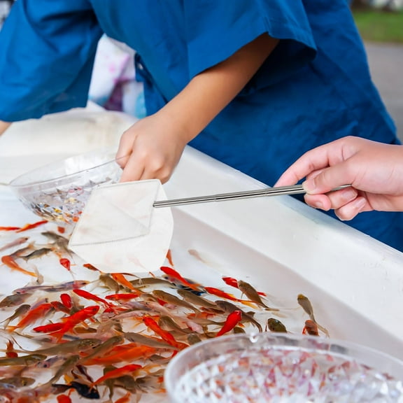 ZHMRFG Aquarium Tool,Fish Tank Telescopic Fish Net Adjustable Length Fish Friendly Design,Corner Reaching Hanging Storage Festive Decor for Aquarium Tank Home Fish Care Daily Use Tool