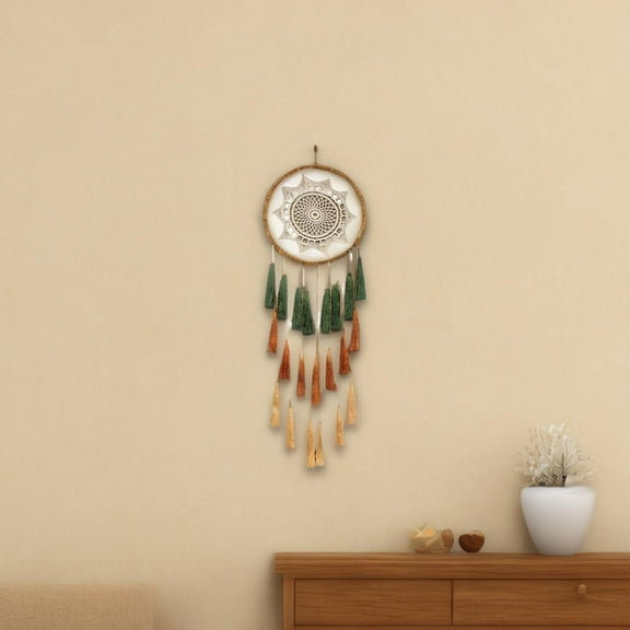 ZHMRFG Bohemian Dream Catcher Tassel Pendant 21.6In Exotic Style Versatile Hanging Decor Party Favors For Home Living Room Bedroom Office Wedding Decoration Housewarming Gift Positive Energy Decor