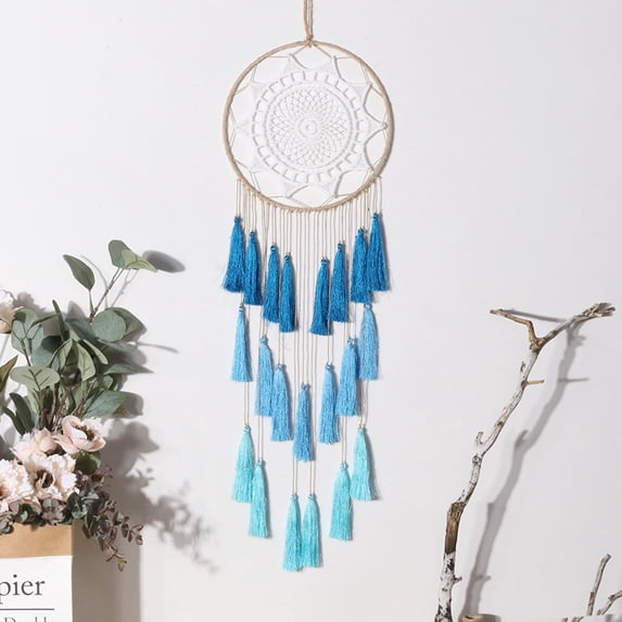 ZHMRFG Bohemian Dream Catcher Tassel Pendant 21.6In Exotic Style Versatile Hanging Decor Party Favors For Home Living Room Bedroom Office Wedding Decoration Housewarming Gift Positive Energy Decor