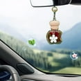 thumbnail image 1 of ZHMRFG Car Perfume Pendant 10ml, Glass Hanging Automotive Diffuser, Long-lasting Fragrance Refillable Floral Pattern Decor for Car Rearview Mirror Interior Space Fresh Aroma Driving Journey, 1 of 6