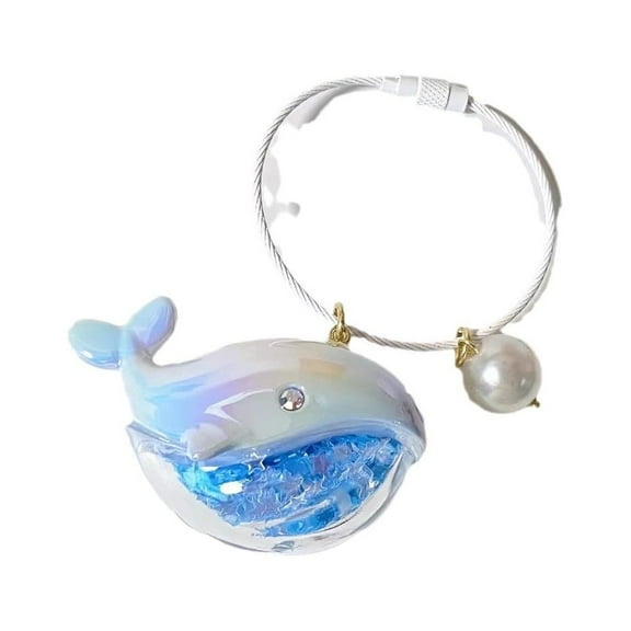 ZHMRFG Couple Commemorative Keychain Pendant Aquarium Style Decor Durable Design Multi Use Decor for Key Bag School Bag Mobile Phone Case Valentine's Day Gifting Couple Daily Accessory Indoor Decors