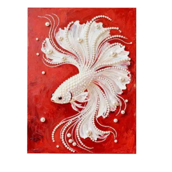 ZHMRFG DIY Craft Pearl Painting Kit, Handmade Diamond Decorative Art, Beginner-friendly Textural Sparkling Decor for Relaxing Crafting Stress Relief Home Wall Personalized Luxury Decor