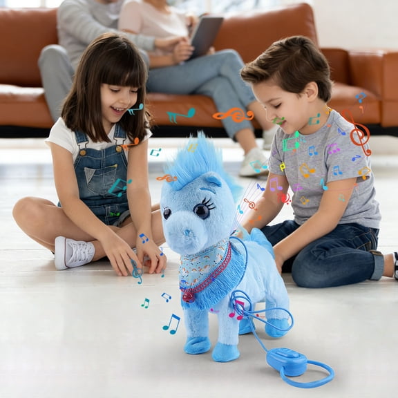 ZHMRFG Interactive Decor,Realistic Miniature Mechanical Toy Walking Wagging Tail Interactive Response Simple Switch Operation for Christmas Easter Birthday Family Play Companion Holiday Gift Decors