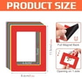 thumbnail image 1 of ZHMRFG Magnetic Picture Frames 6PCS Mixed Color,Punchfree Traceless Photo Frame Decor Eco-Friendly Easy Replace Decor Gift for Home Photos Certificates Refrigerator Parent-Child Interaction Decor, 1 of 9