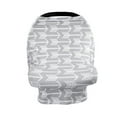 thumbnail image 1 of ZHMRFG Multi Use Baby Car Seat Cover & Nursing Scarf, Ultra Soft Breathable Fabric Stroller Canopy, Privacy Protection Sun Shield Breastfeeding Cover for Baby Boys Perfect Baby Shower Gift, 1 of 1