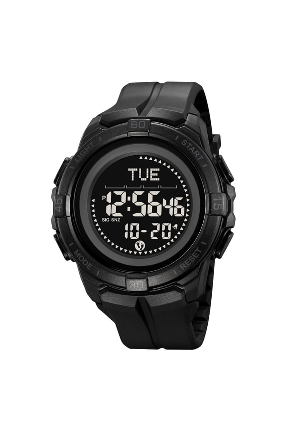 Multifunctional Electronic Sports Watch, Water Resistance Pedometer Stopwatch Compass Barometer, Outdoor Decor For Hiking Camping Mountaineering Daily Casual Office Outdoor Activity Wear Decor