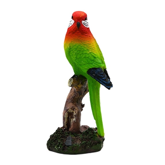 ZHMRFG Parrot Garden Statue Resin Bird Decor Realistic Avian Theme Outdoor Sculpture Decor for Patio Balcony Garden Tree Porch Outdoor Indoor Home Yard Spring Party Favors Decorations