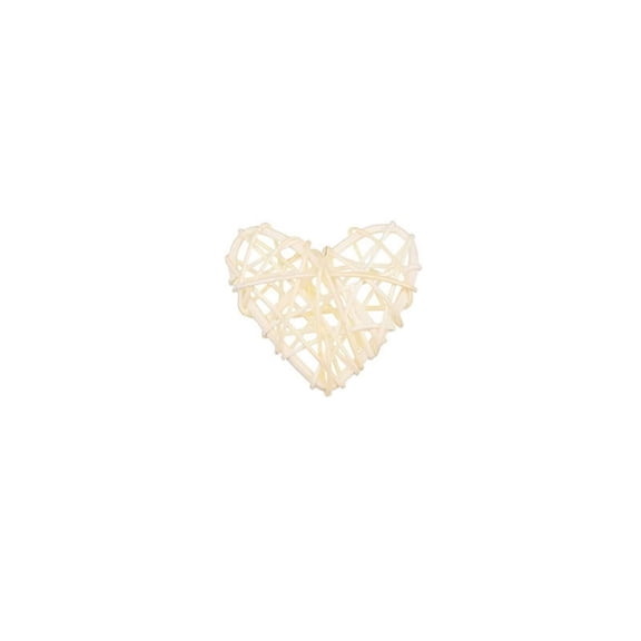 ZHMRFG Rattan Heart Shaped Decor 2.36In Romantic Design Personalizable Versatile Home Decor Party Favors For Wall Shelf Wedding Celebration Photo Prop Indoor Living Room Decoration Gift Exchange