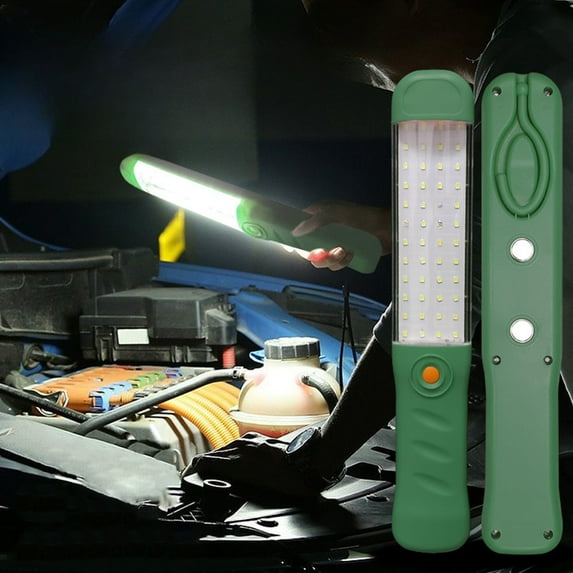 ZHMRFG Rechargeable LED Work Light Outdoor Waterproof Magnetic Base Shockproof High Brightness Multiple Capacity Portable Design for Auto Repair Outdoor Stall Camping Emergency Lighting Daily Use