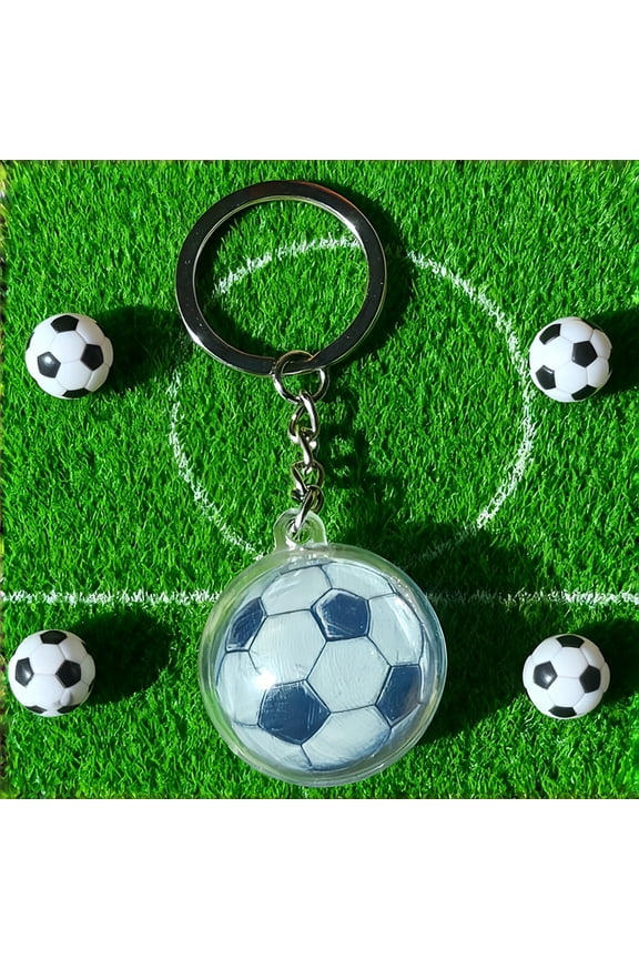 Soccer Keychain 2026, Portable Realistic Clear Acrylic Sports Themed Decor, Collectible Fan Merchandise for Match Day Festive Decor Backpack Purse Accessory Soccer Lovers Party Favors