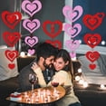 thumbnail image 1 of ZHMRFG Valentine's Day 5 String Heart Tassel Hanging Decor Lightweight Easy Hang Decor Party Favors Gift For Home Window Tree Mantel Ceiling Photo Booth Wedding Engagement Party Backdrop Decoration, 1 of 3